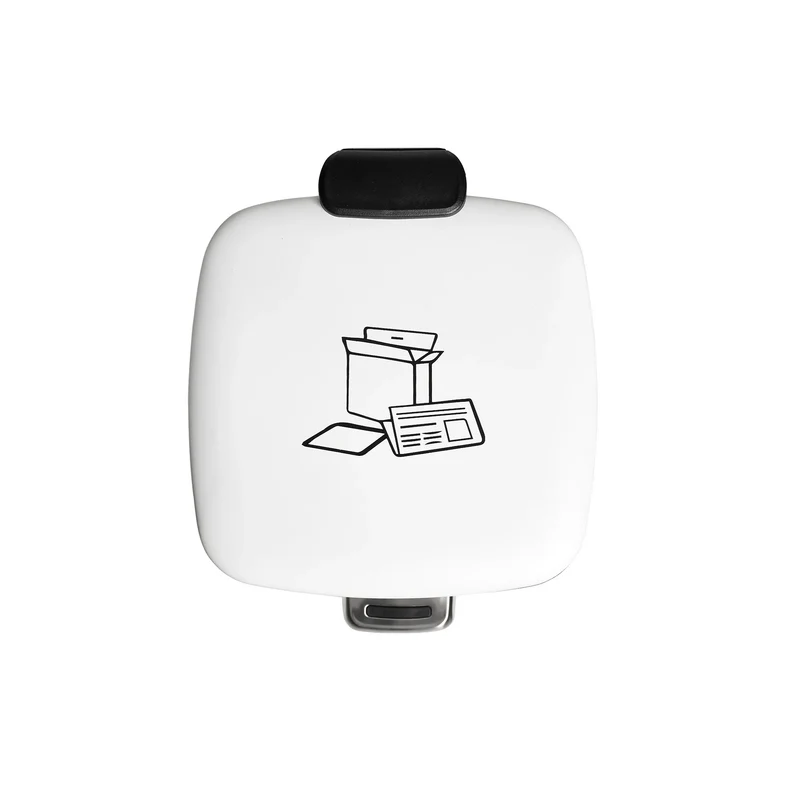 Simple Day Pattumiera Qui la Carta 20L Bianco