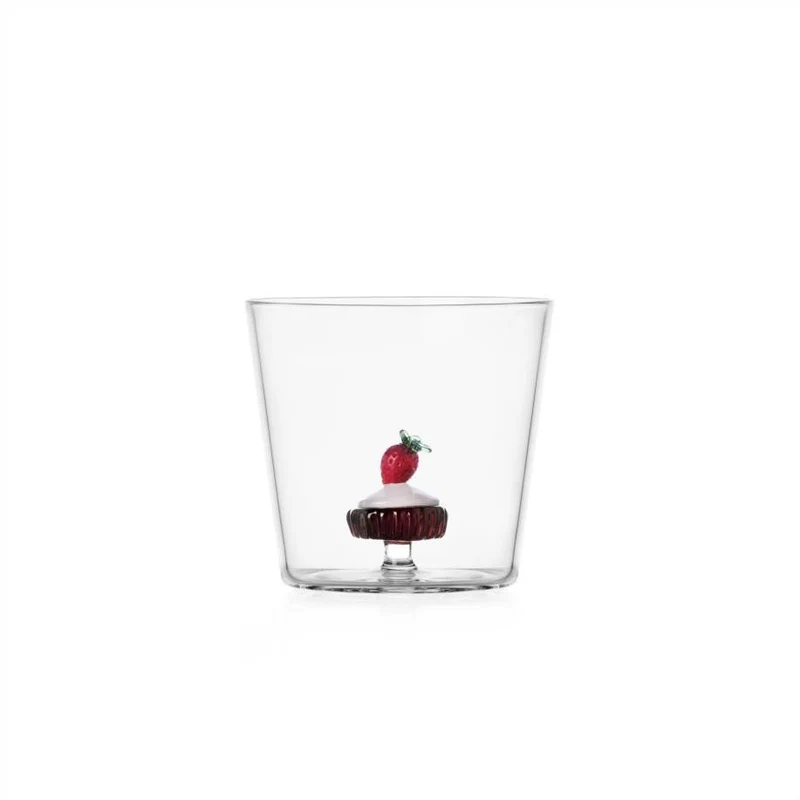 Ichendorf Milano Patisserie Bicchiere Tumbler Torta alla Fragola in Vetro
