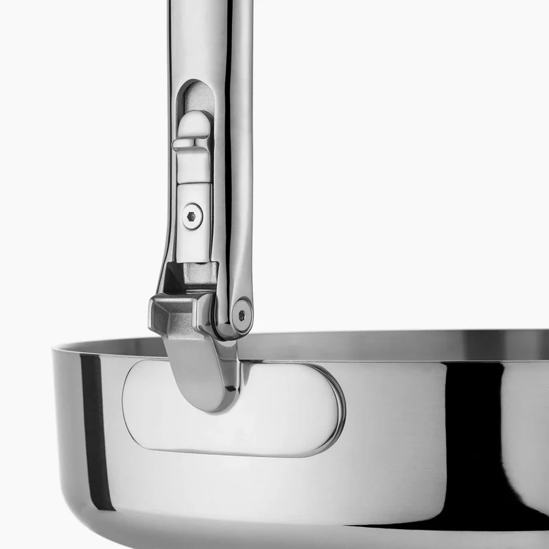 Joseph Joseph Padella con Manico Pieghevole D28 cm con Coperchio in Acciaio Inossidabile