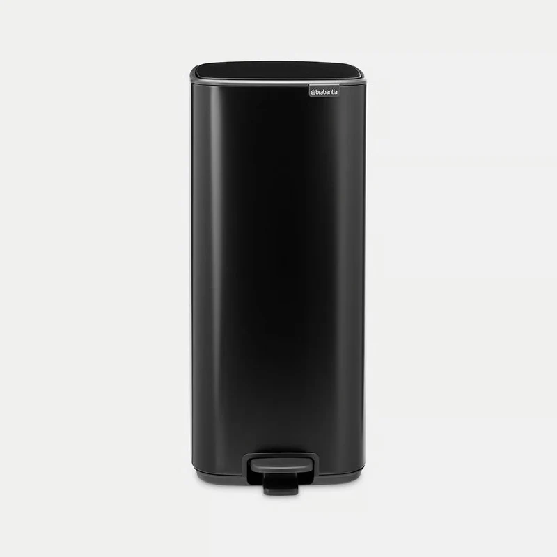 Brabantia Pattumiera a Pedale Bo 30 Litri Nero Opaco