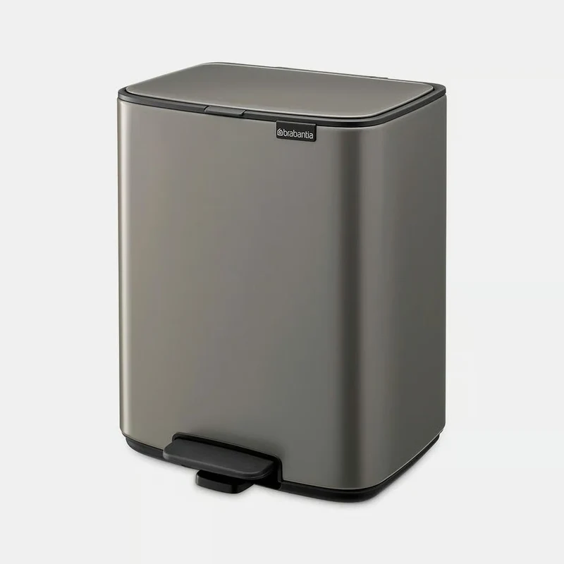 Brabantia Pattumiera a Pedale Bo 7 Litri Platino