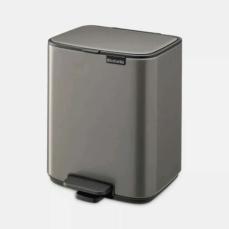 Brabantia Pattumiera a Pedale Bo 7 Litri Platino
