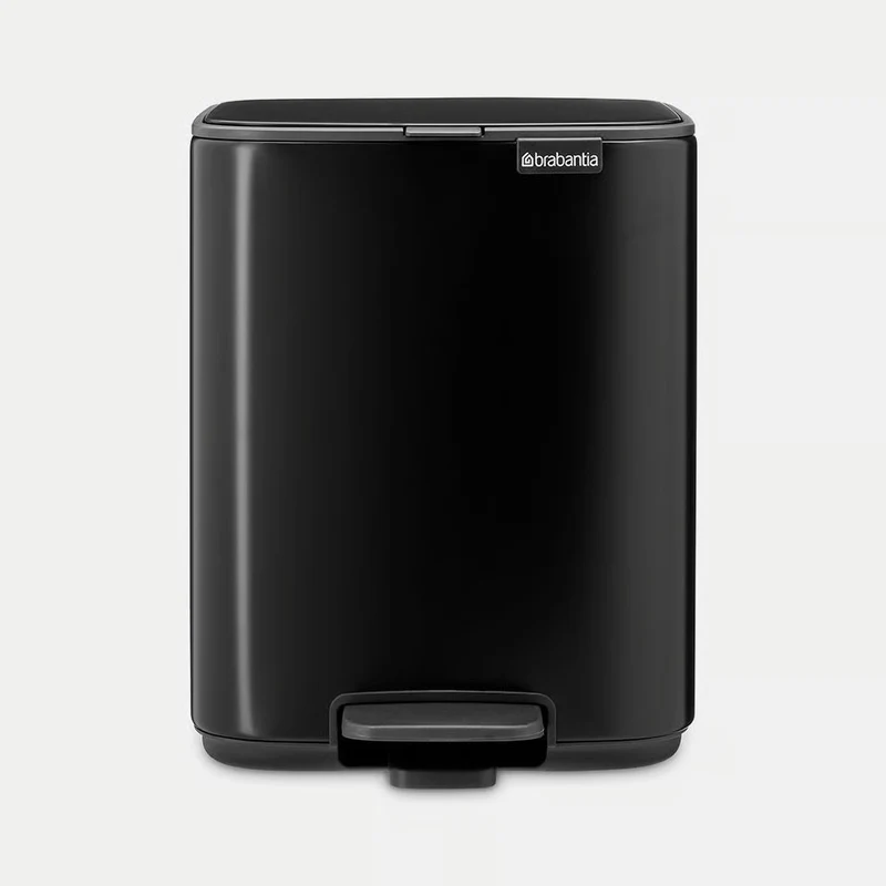 Brabantia Pattumiera a Pedale Bo 7 Litri Nero Opaco