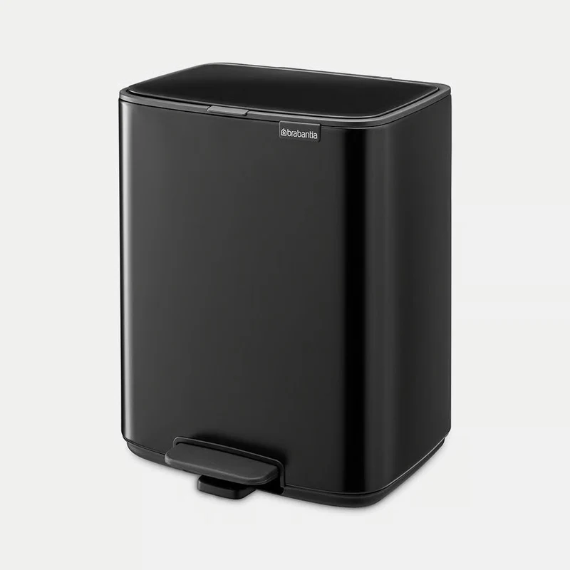 Brabantia Pattumiera a Pedale Bo 7 Litri Nero Opaco