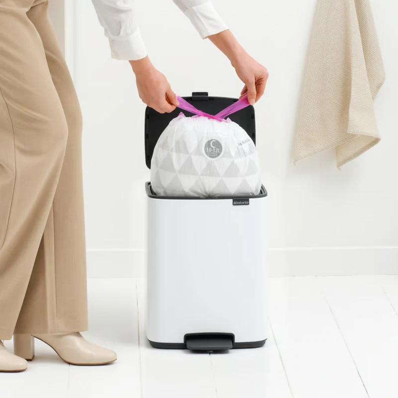 Brabantia Pattumiera a Pedale Bo 12 Litri Bianco