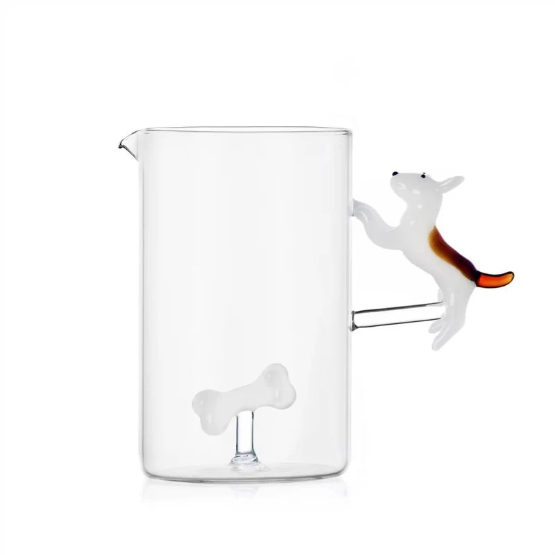 Ichendorf Milano Dogs Brocca Bull Terrier con Osso in Vetro Borosilicato