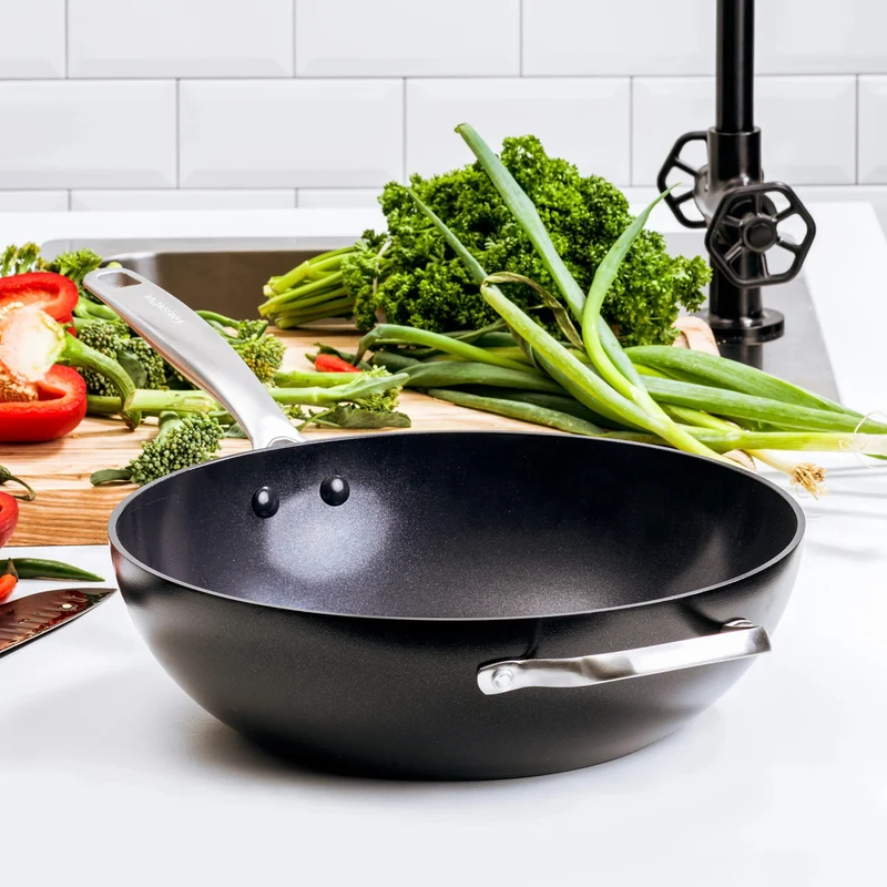 GreenPan Wok Copenhagen 30 cm in Alluminio Antiaderente