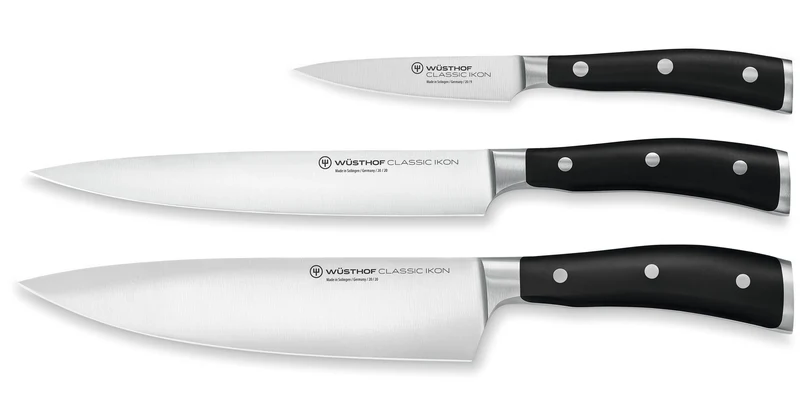Wüsthof Messerset 3-teilig „Classic Ikon“ mit Fleischmesser