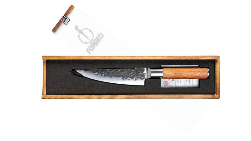 Kochmesser 16cm Olive + Gratis Hülle