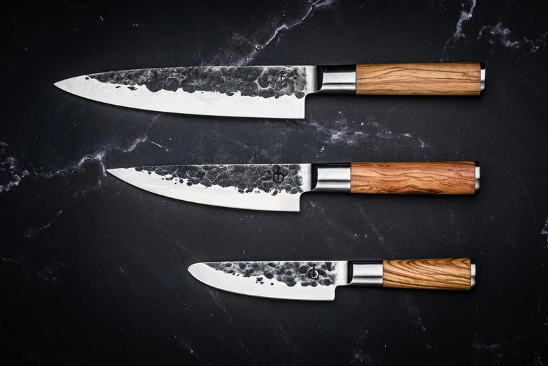 Kochmesser 16cm Olive + Gratis Hülle