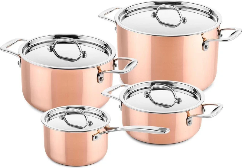 DUCQ Kupferpfannenset, 4-teilig