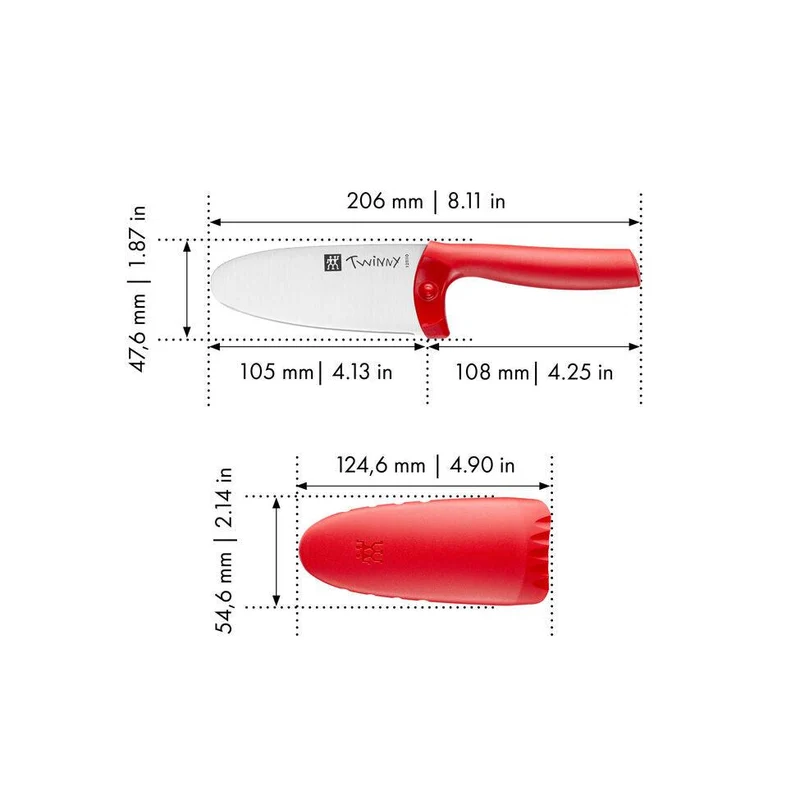 Zwilling Kinder-Kochmesser 10 cm Rot 'Twinny'
