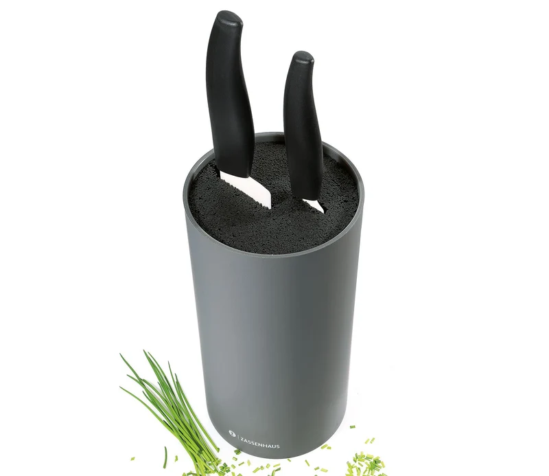 Messerblock rund cool grey