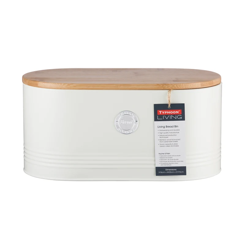 TYPHOON LIVING Brotkasten, pastellcreme, 7,5 Liter