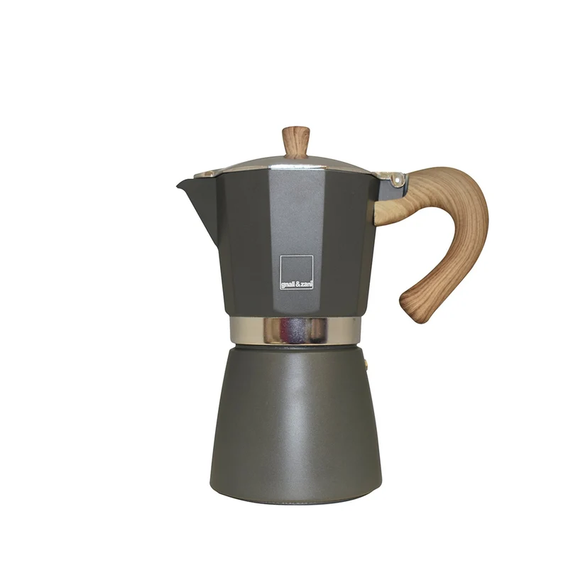 GNALI & ZANI Venezia - Espressokocher, grau, 6 Tassen