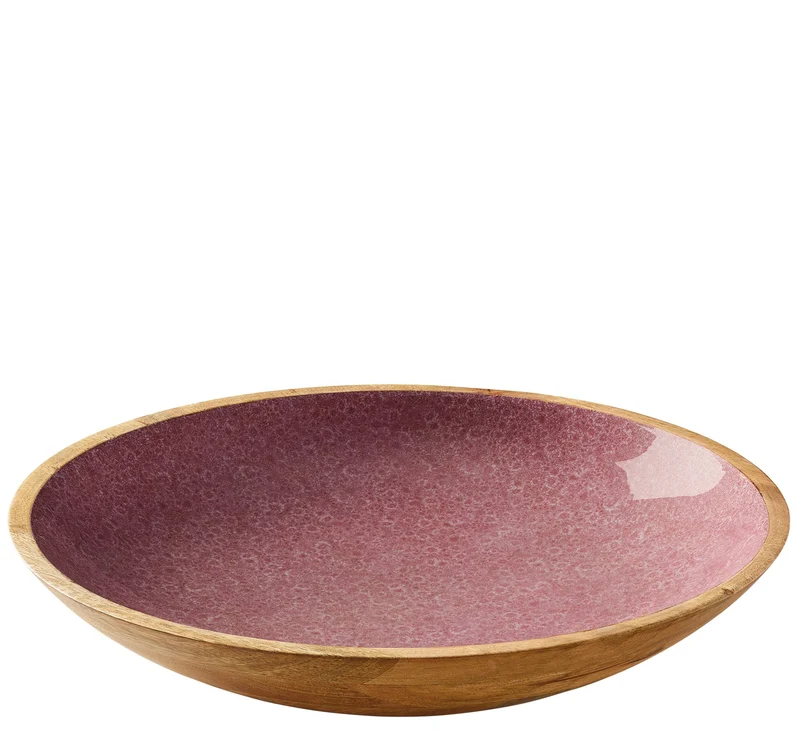 Schale MINERAL ROSE, Mango, Ø 35 cm x 6 cm