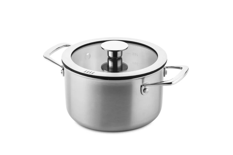 DUCQ Stielkasserolle 3-lagig Ø18cm / 2L Dunstabzugshaube