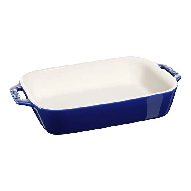 Staub Pirofila Rettangolare 27x20 cm in Ceramica Blu