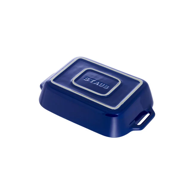 Staub Pirofila Rettangolare 27x20 cm in Ceramica Blu