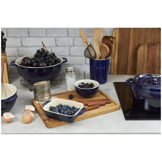 Staub Pirofila Rettangolare 14x11 cm in Ceramica Blu
