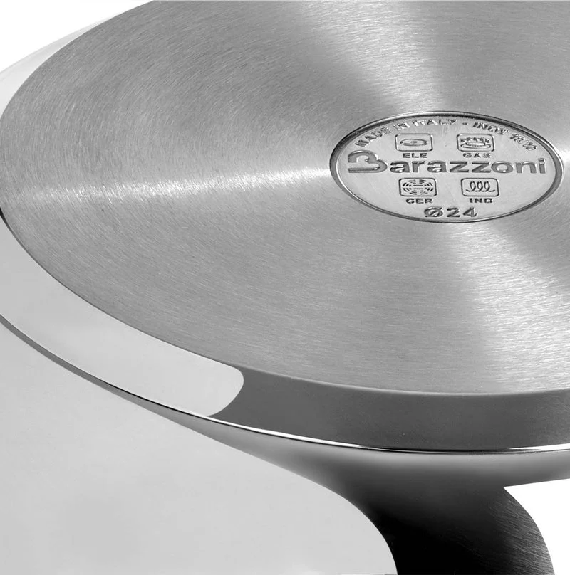Barazzoni Pentola Spaghettiere doppio cestello in Acciaio inox 24 cm