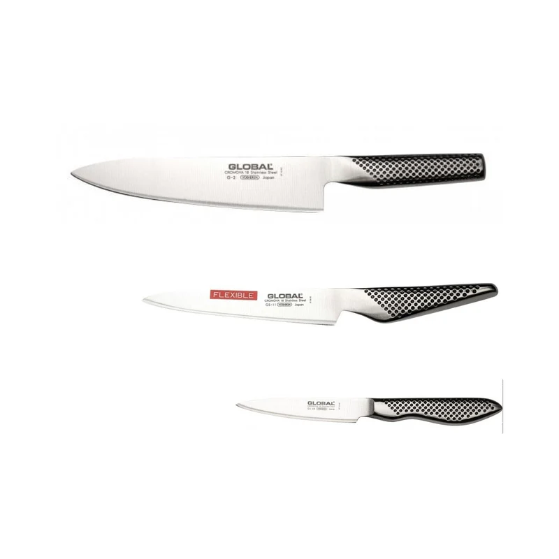 Global G-21138 Messerset (3-teilig) G-2 / GS-11 / GS-38
