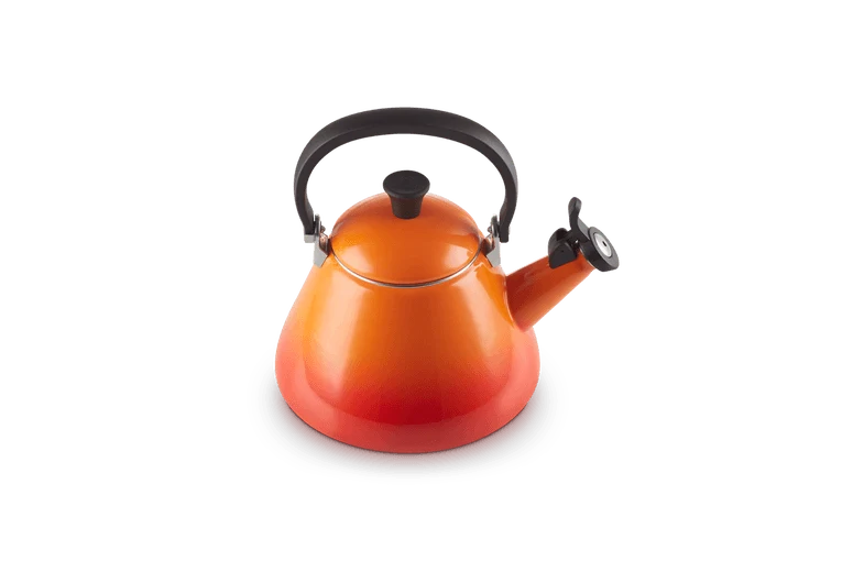 Le Creuset Wasserkocher mit Pfeifton 1,6 l Kone 'Orange Red'