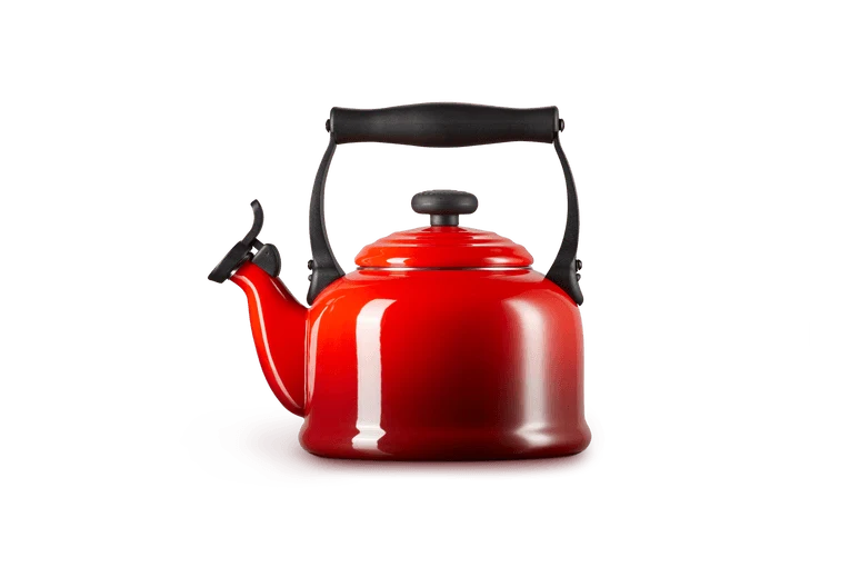 Le Creuset Wasserkocher mit Pfeifton 2,1 l Tradition 'Kirschrot'