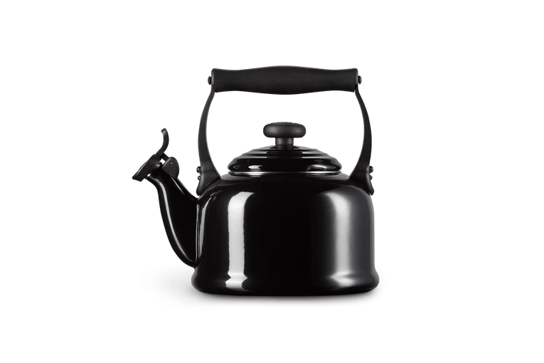 Le Creuset Wasserkocher mit Pfeifton 2,1 l Tradition 'Ebenholzschwarz'