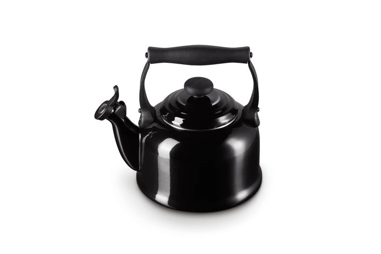 Le Creuset Wasserkocher mit Pfeifton 2,1 l Tradition 'Ebenholzschwarz'