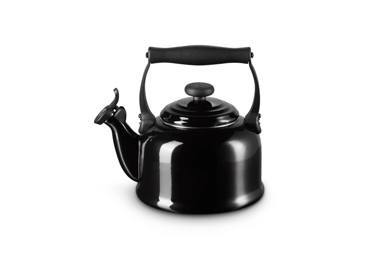Le Creuset Wasserkocher mit Pfeifton 2,1 l Tradition 'Ebenholzschwarz'