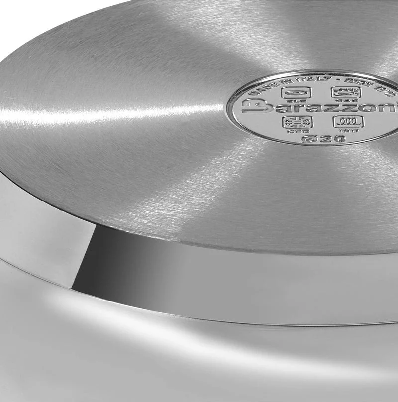 Barazzoni Batteria di Pentole 9 Pezzi Chef Line in Acciaio Inox