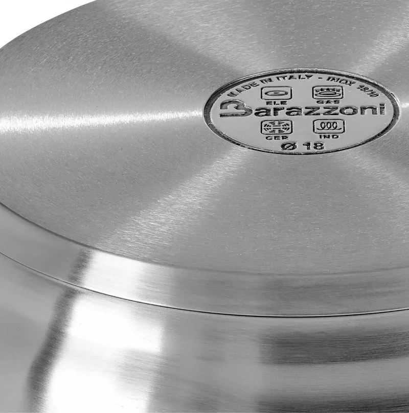 Barazzoni Batteria di Pentole 10 Pezzi Tummy in Acciaio Inox