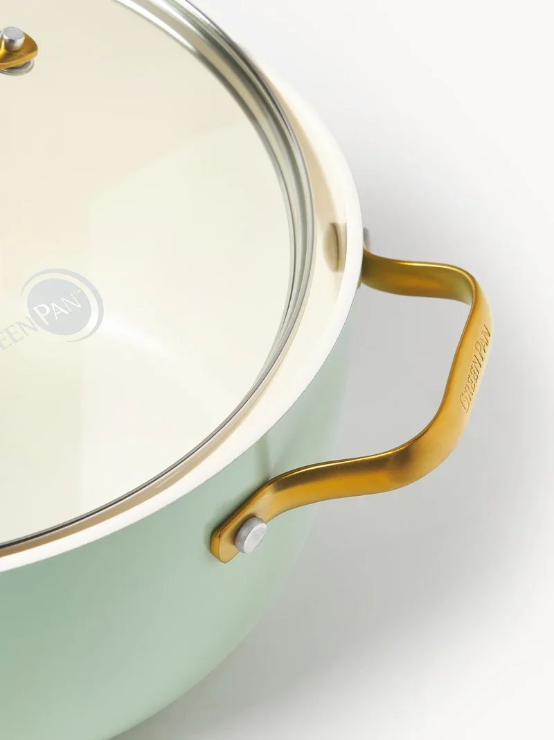 GreenPan Batteria di Pentole 10 Pezzi Padova Antiaderente Mint Green
