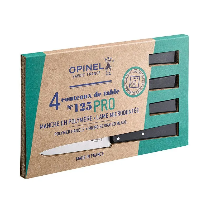 Opinel Steakmesser 'N°125 Pro' Schwarz