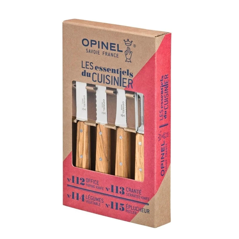 Opinel Messerset 4-teilig 'Les Essentials Olive'