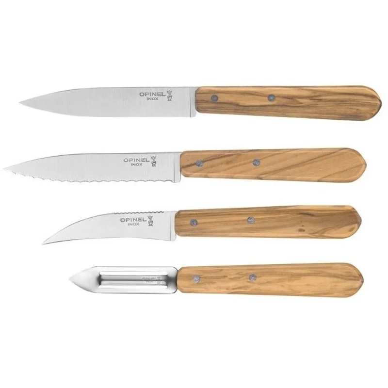 Opinel Messerset 4-teilig 'Les Essentials Olive'