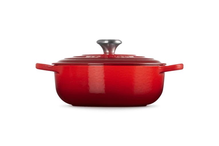 Le Creuset Schmorpfanne / Sauteuse Round Signature 'Cherry Red' 24 cm / 3,4 l