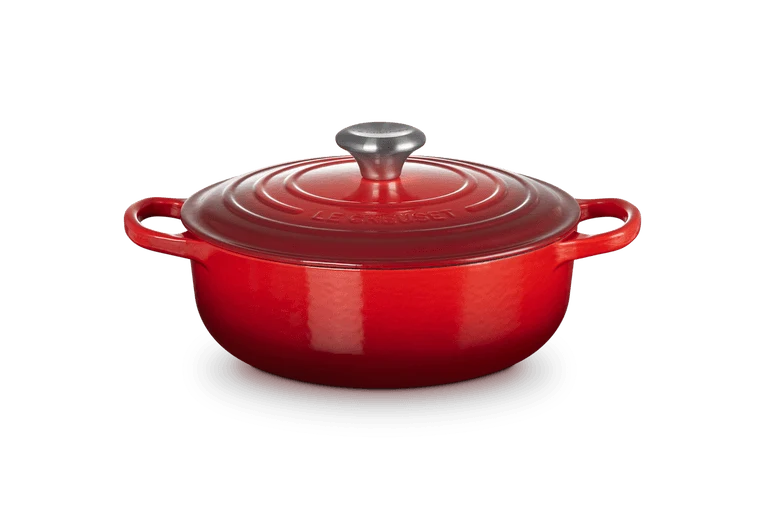 Le Creuset Schmorpfanne / Sauteuse Round Signature 'Cherry Red' 24 cm / 3,4 l