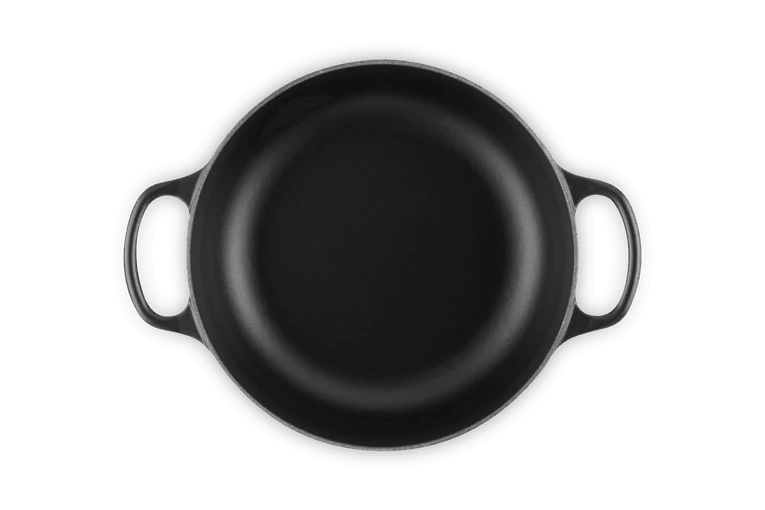 Le Creuset Schmorpfanne / Sauteuse Round Signature Ø24cm / 3,4L 'Mattschwarz'