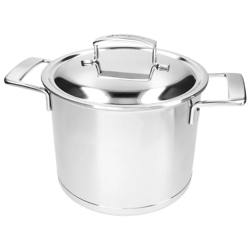 Demeyere Suppentopf mit doppelwandigem Deckel „Silber 7“ Ø 20 cm / 5 l