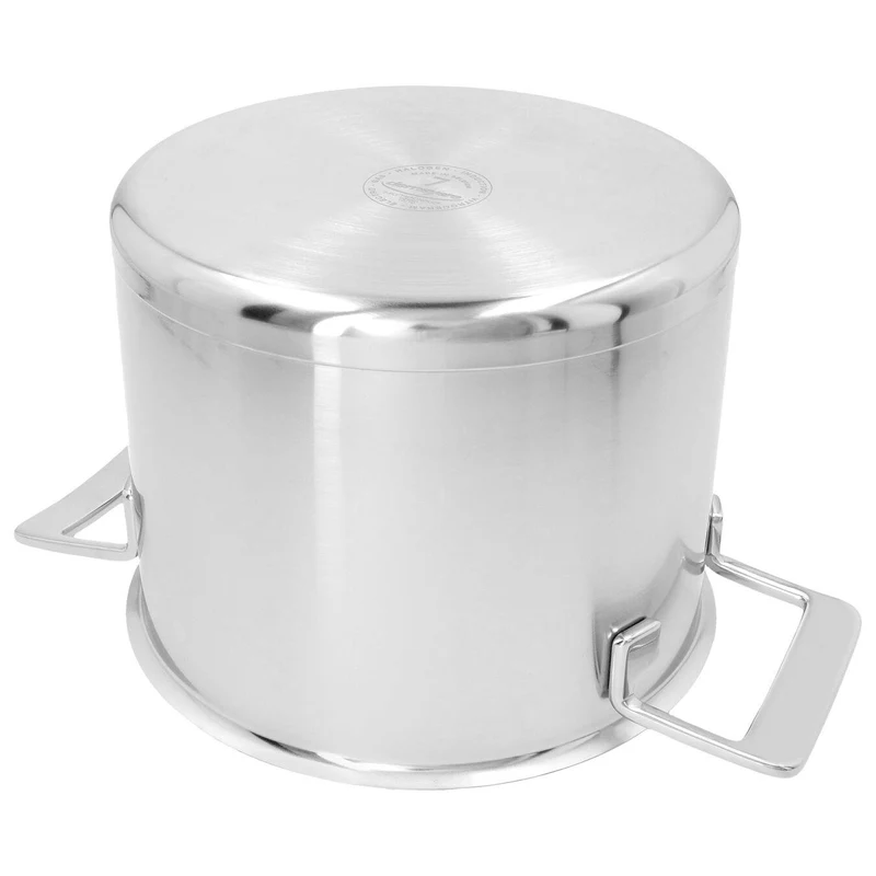 Demeyere Suppentopf mit doppelwandigem Deckel „Silber 7“ Ø 20 cm / 5 l