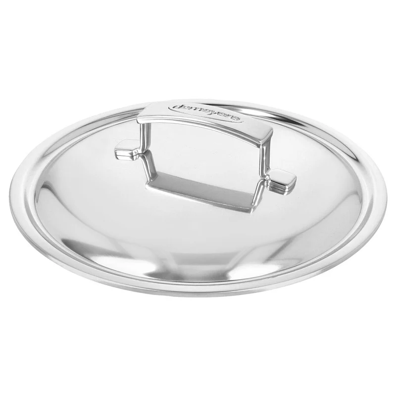 Demeyere Stielkasserolle mit doppelwandigem Deckel „Silber 7“