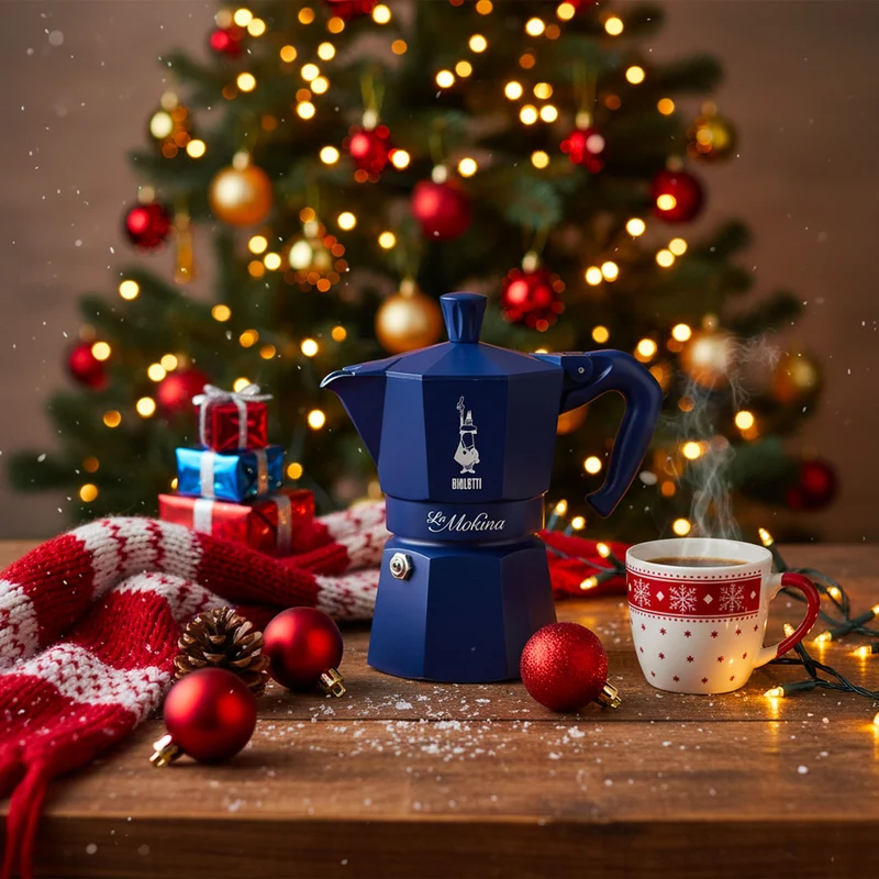 Bialetti La Mokina Natalizia Blu