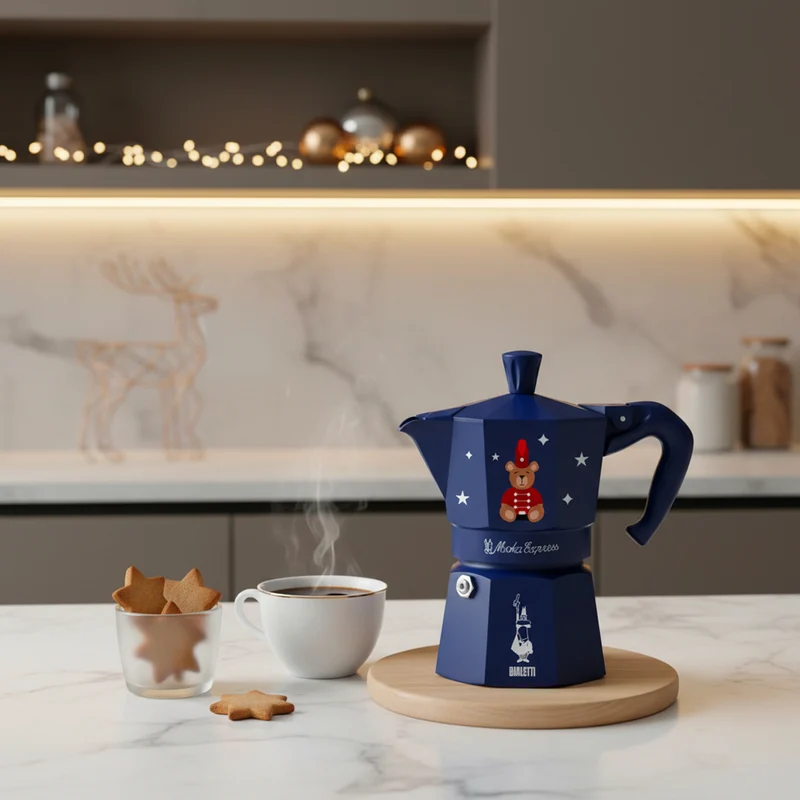 Bialetti Moka Express Natalizia 1 Tazza Blu