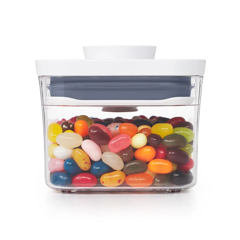 OXO Good Grips Vorratsglas 0,6 l „POP“ 2.0 – Rechteckig Mini