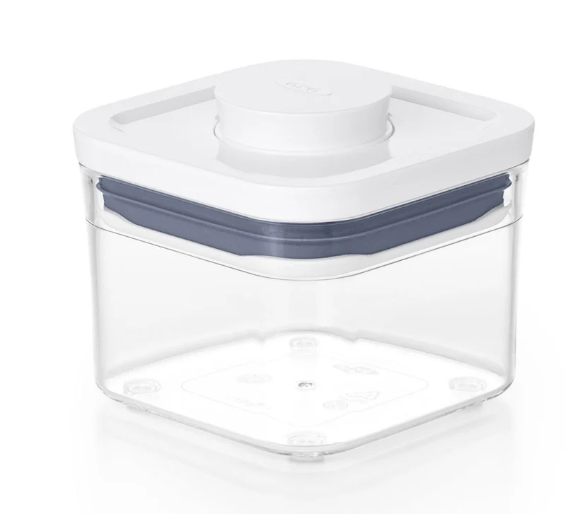 OXO Good Grips Vorratsglas 0,4 l „POP“ 2.0 – Quadratisches Mini-Glas