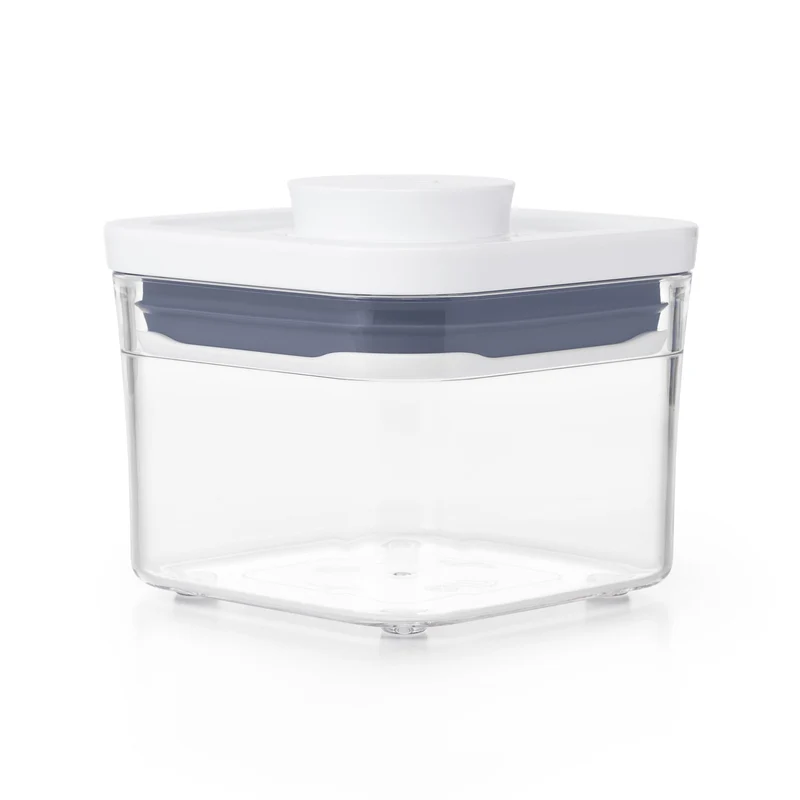OXO Good Grips Vorratsglas 0,4 l „POP“ 2.0 – Quadratisches Mini-Glas