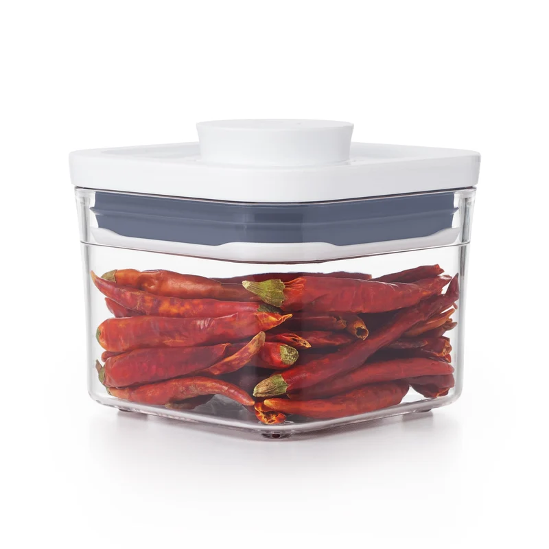 OXO Good Grips Vorratsglas 0,4 l „POP“ 2.0 – Quadratisches Mini-Glas
