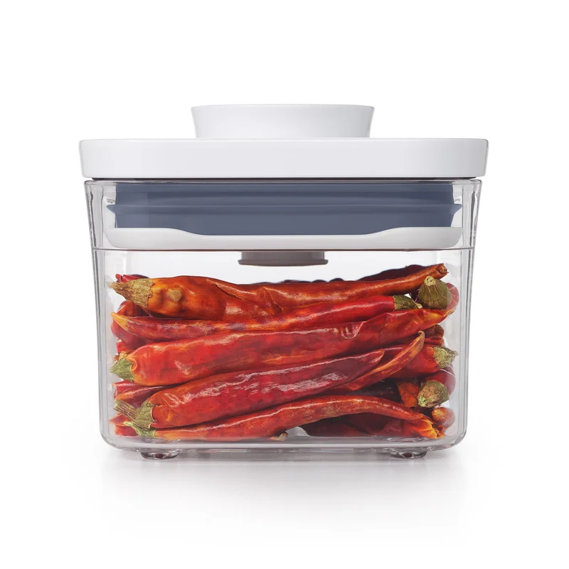 OXO Good Grips Vorratsglas 0,4 l „POP“ 2.0 – Quadratisches Mini-Glas